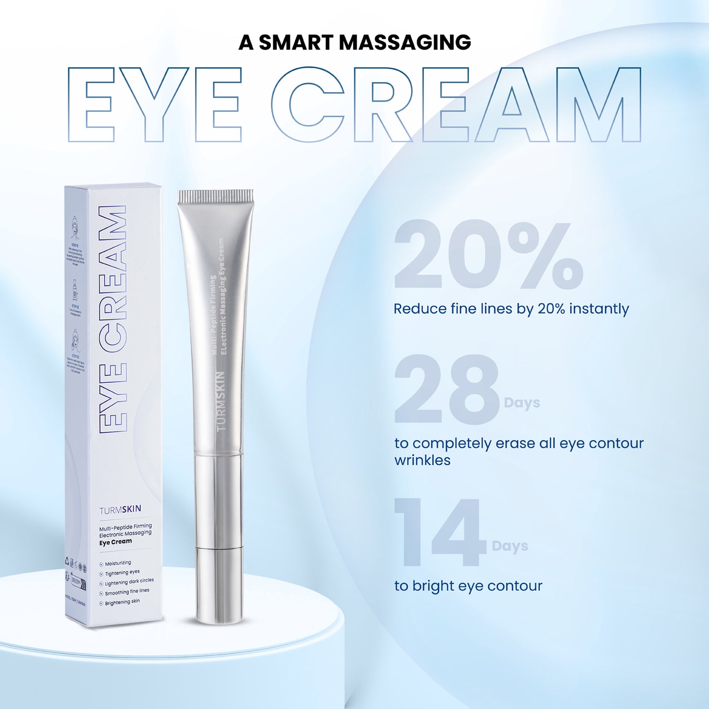 Wrinkle Eraser Electronic Massaging Eye Cream by TurmSkin