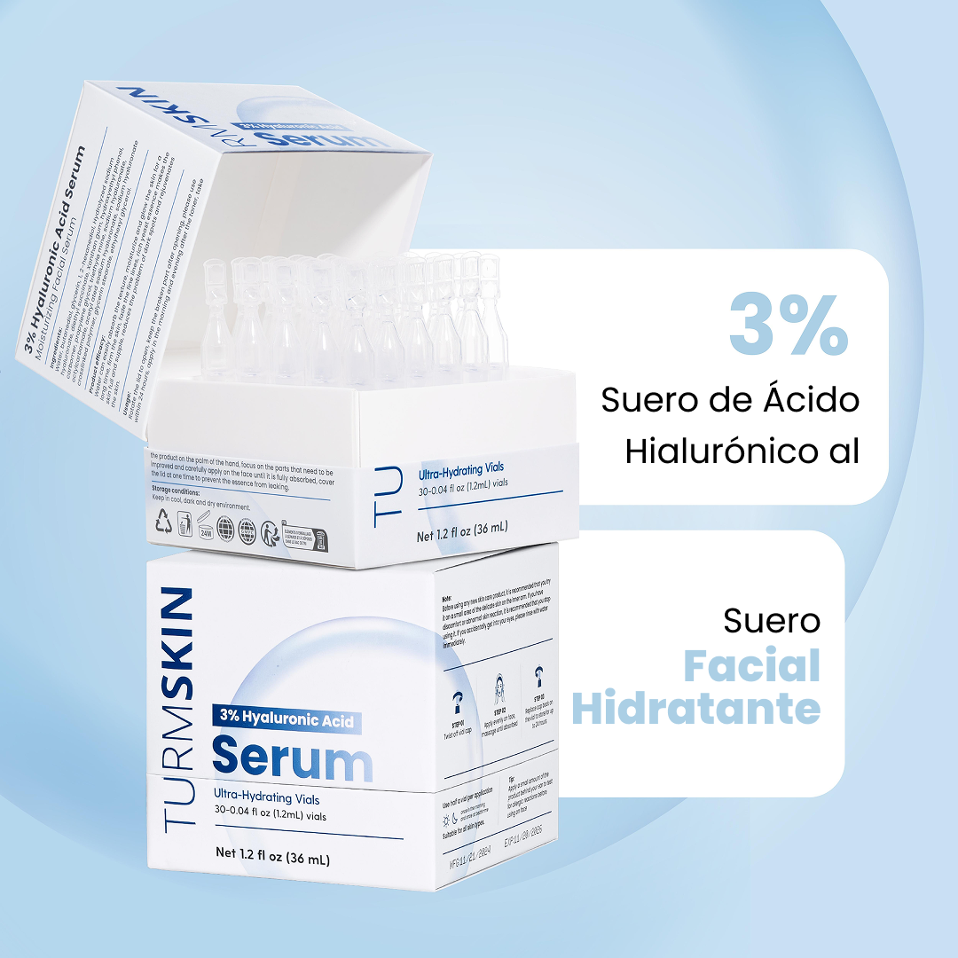 Suero Ultra Hidratante con Ácido Hialuronico 3% de TurmSkin